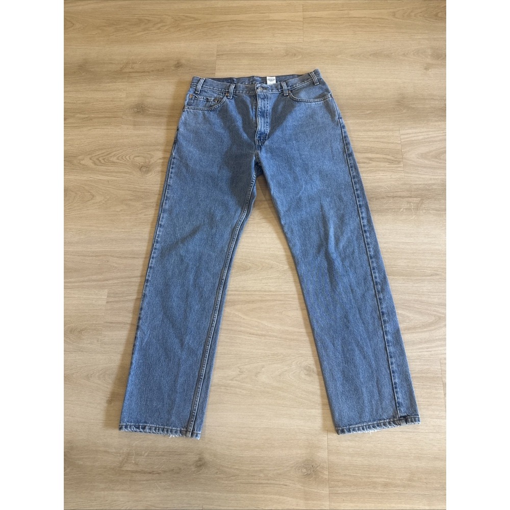 Vtg 1999 Levi's 505 Jeans Men Sz 36 x 32 Blue Made in Columbia Straight Leg - Picture 1 of 12